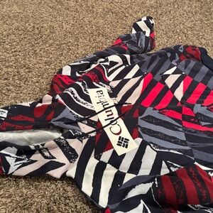 Columbia Red and Black Striped Jacket
